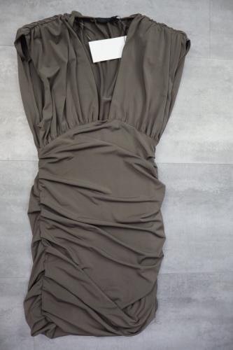 Zara Short Dress With Shoulder Pads