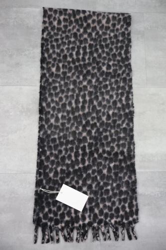 Zara Animal Print Scarf With Fringes