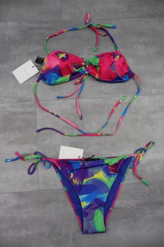 Zara Printed Bikini Set With Ties