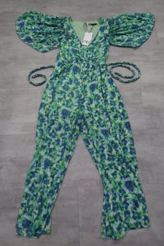 Zara Printed Long Fluid Jumpsuit