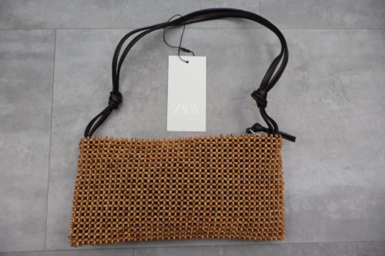 Zara Handbag With Wooden Details