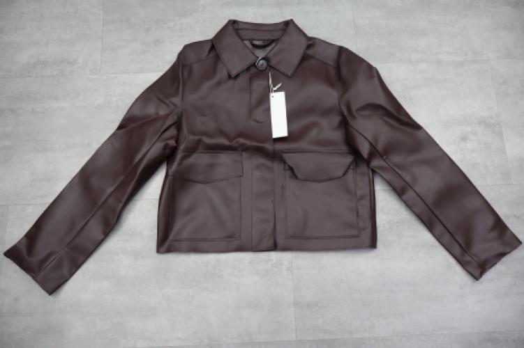 Zara Short Faux Leather Jacket